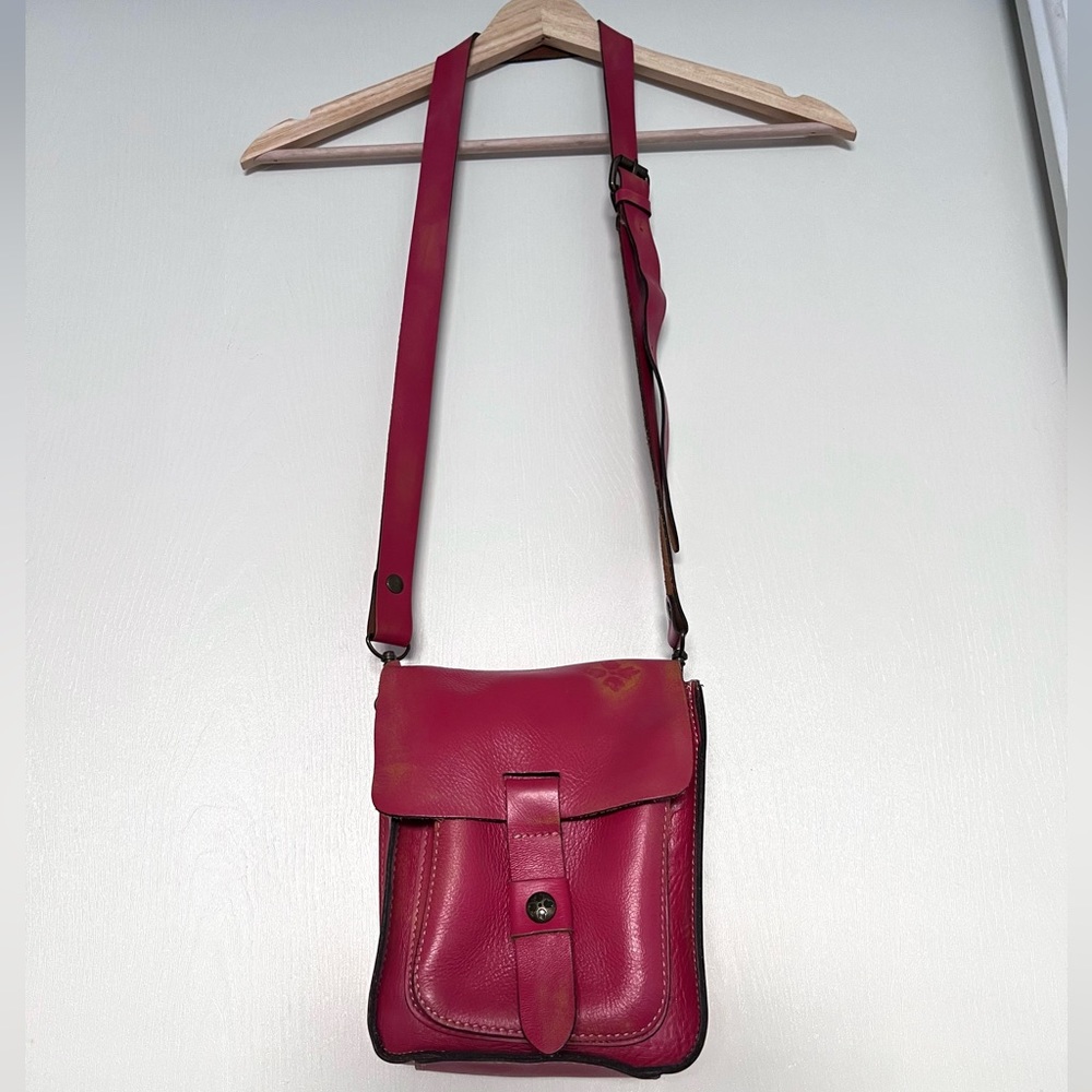 Patricia Nash Red Leather Crossbody Bag